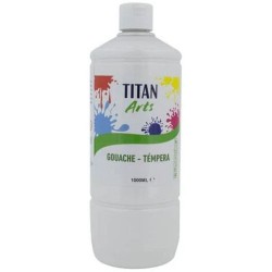 TEMPERA TITAN ARTS GOUACHE 1000ml T004 BLANCO