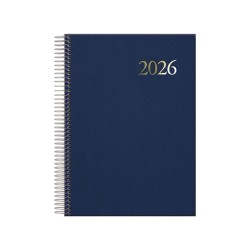 AGENDA DOHE SEGOVIA DIA PAGINA ESPIRAL 14x20cm AZUL