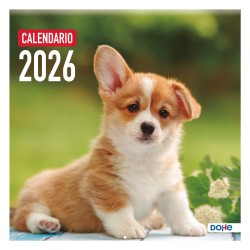 CALENDARIO PARED DOHE 30x30cm NOTAS PERROS 5 IDIOMAS