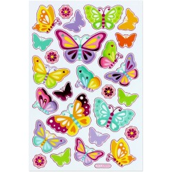 PEGATINAS CON RELIEVE SET FIGURAS GR-68070900 MARIPOSAS
