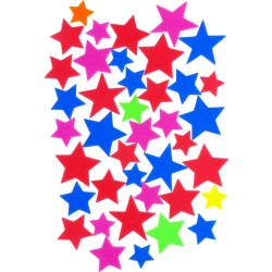 PEGATINAS GOMA EVA 40 FIGURAS GR-68026004 ESTRELLAS