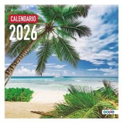 CALENDARIO PARED DOHE 30x30cm NOTAS PAISAJES 5 IDIOMAS