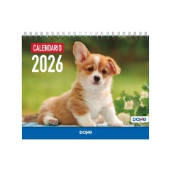 CALENDARIO SOBREMESA DOHE 15x21cm PERROS 5 IDIOMAS