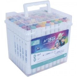 ARTIS DECOR ART FLOW DUO 80 ROTULADORES ALCOHOL SURTIDOS