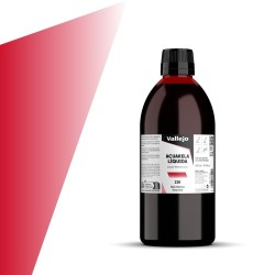 ACUARELA LIQUIDA VALLEJO 500ml 230 ROJO INTENSO