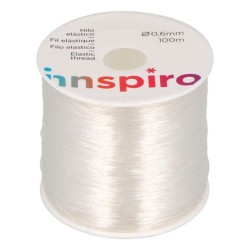 HILO ELASTICO SILICONA 0,6mm x 100m TRANSPARENTE