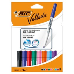 ROTULADOR PIZARRA BLANCA SET 8 Un. BIC VELLEDA 1741 SURTIDOS