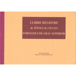 LLIBRE REGISTRE TITOLS C. F. GRAU SUPERIOR