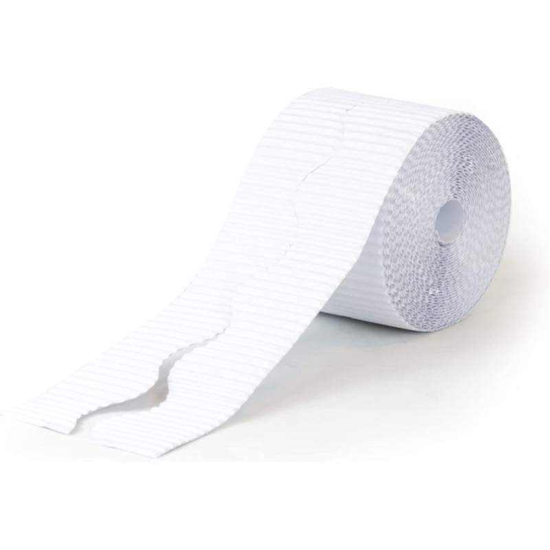 BORDE CARTON ONDULADO PACK 2 Un. x 7,5m BLANCO