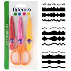 *TIJERA DENTADA CON 3 CUCHILLAS INTERCAMBIABLES 18002012