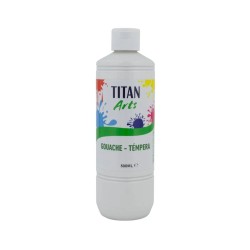 TEMPERA TITAN ARTS GOUACHE 500ml T004 BLANCO