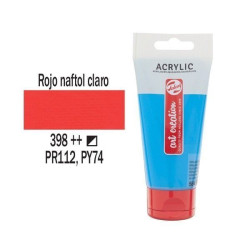 ACRILICO ART CRE. 75 ml Nº 398 ROJO NAF. C.