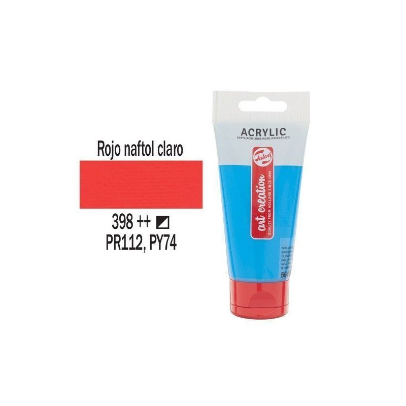 ACRILICO ART CRE. 75 ml Nº 398 ROJO NAF. C.