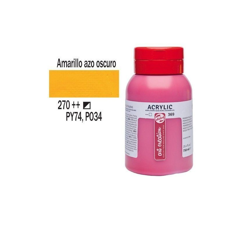 ACRIL. T. ART C. 750 ml Nº 270 AMAR. A. OSC.