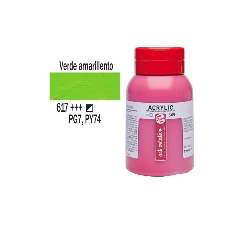 ACRILICO TALENS A. C. 750 ml VERDE AMAR. 