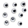 PACK 100 OJOS 4 mm REDONDOS NEGROS