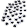 PACK 90 OJOS 6 mm REDONDOS NEGROS