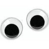 PACK 50 OJOS 10 mm REDONDOS NEGROS