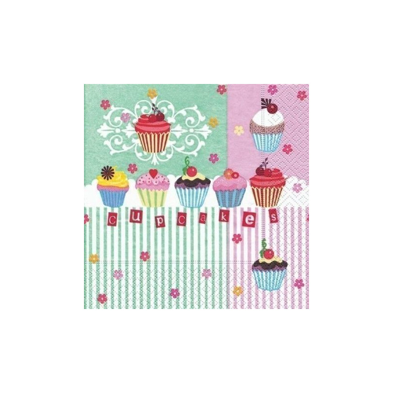 SERVILLETAS 20 Un. CUPCAKES Mod. 21515