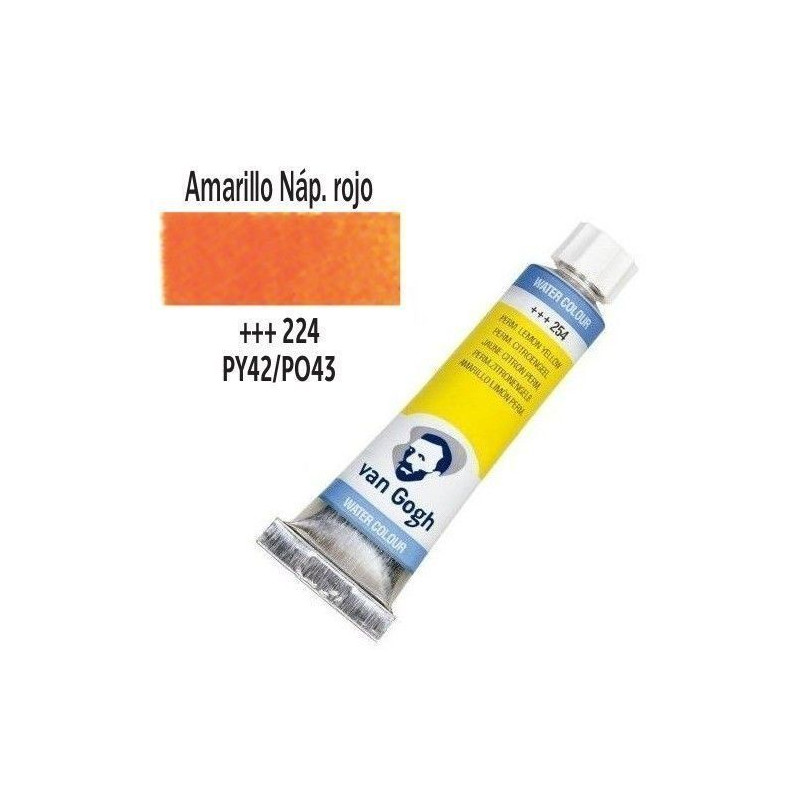 ACUA. V. GOGH TUBO 10 ml (224) AMAR. NAP. ROJO