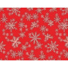 PAPEL DECOUPAGE 50x70 cm NAVIDAD COPOS ROJOS