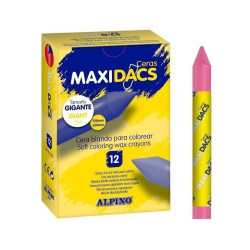 CAJA 12 CERAS BLANDAS MAXIDACS ROSA