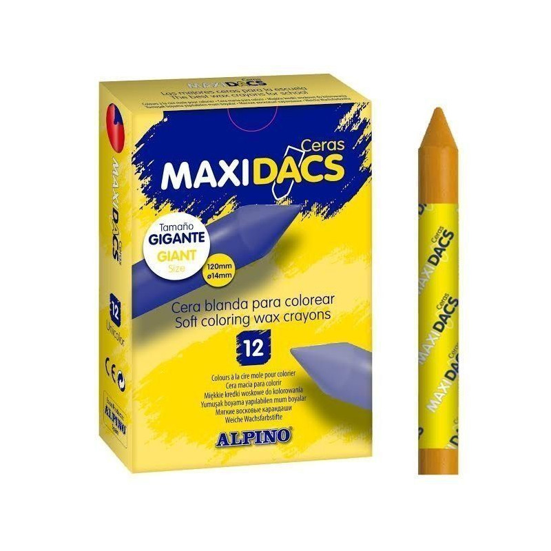 CAJA 12 CERAS BLANDAS MAXIDACS OCRE