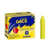 CAJA 12 CERAS BLANDAS DACS AMARILLO