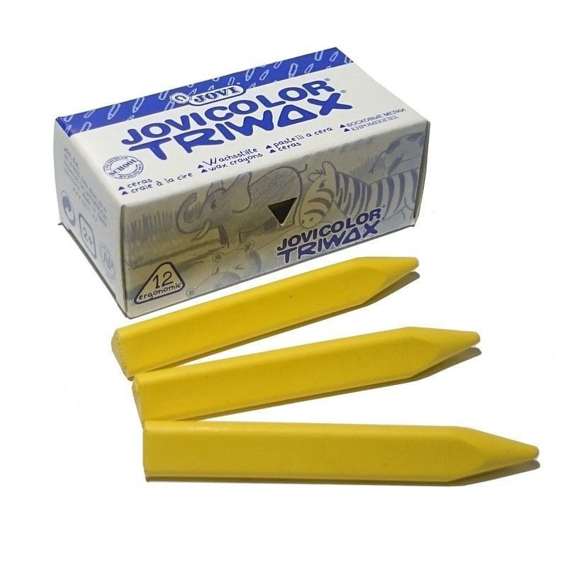 TRIWAX JOVICOLOR 12 CERAS AMARILLO