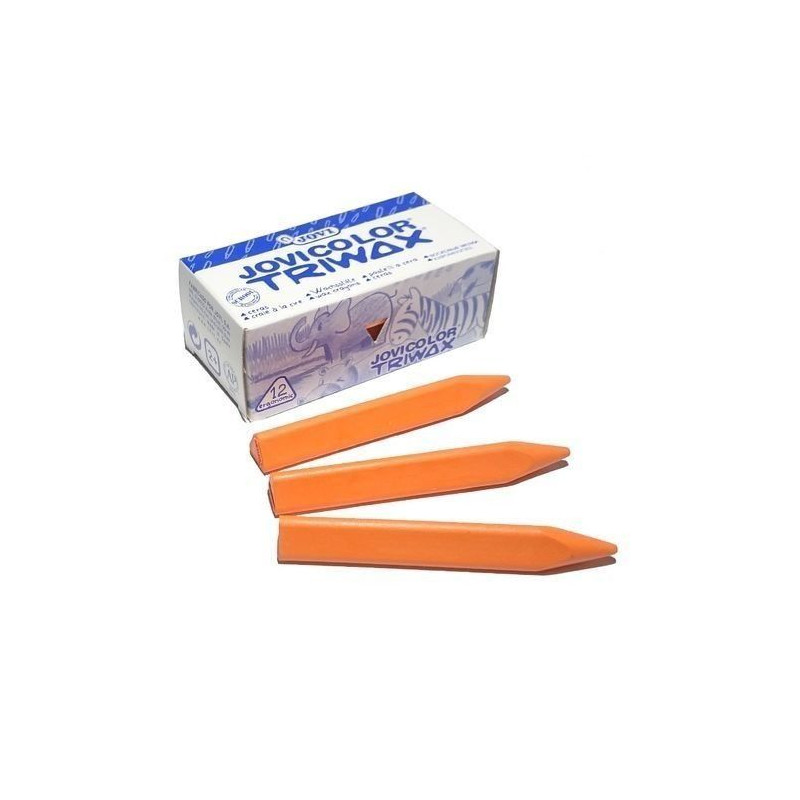 TRIWAX JOVICOLOR 12 CERAS NARANJA