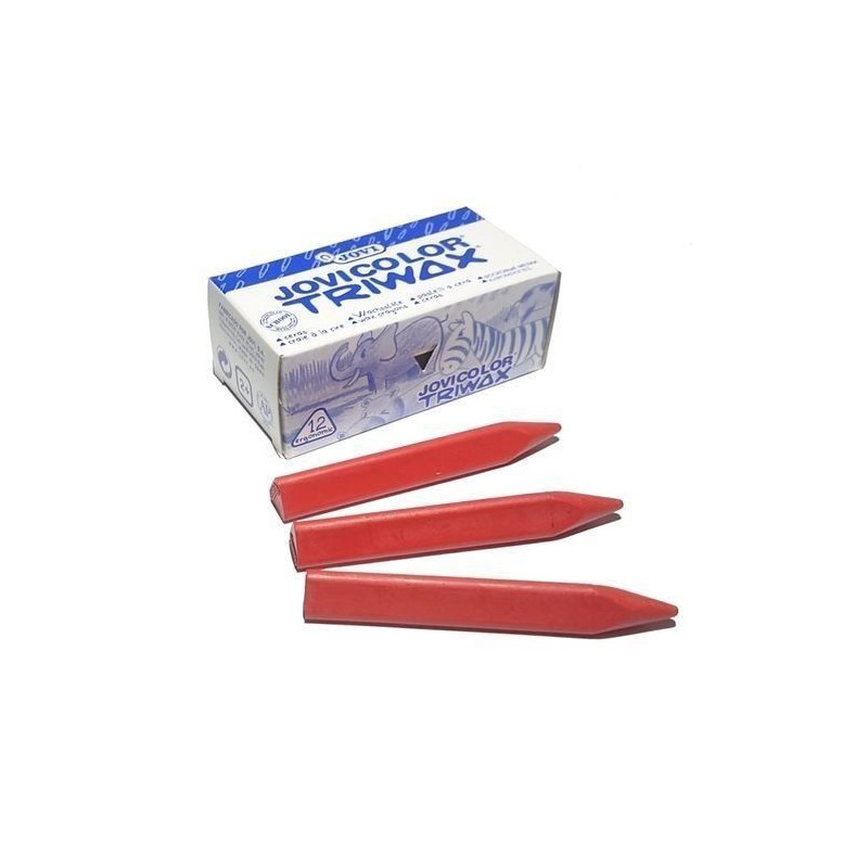 TRIWAX JOVICOLOR 12 CERAS ROJO