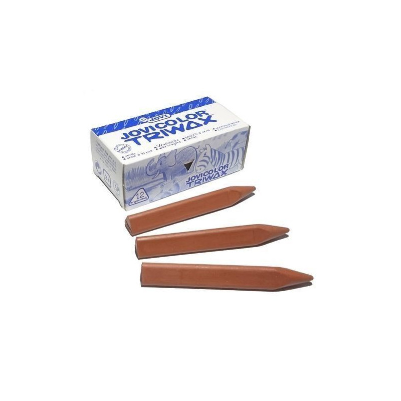 TRIWAX JOVICOLOR 12 CERAS MARRON CLARO