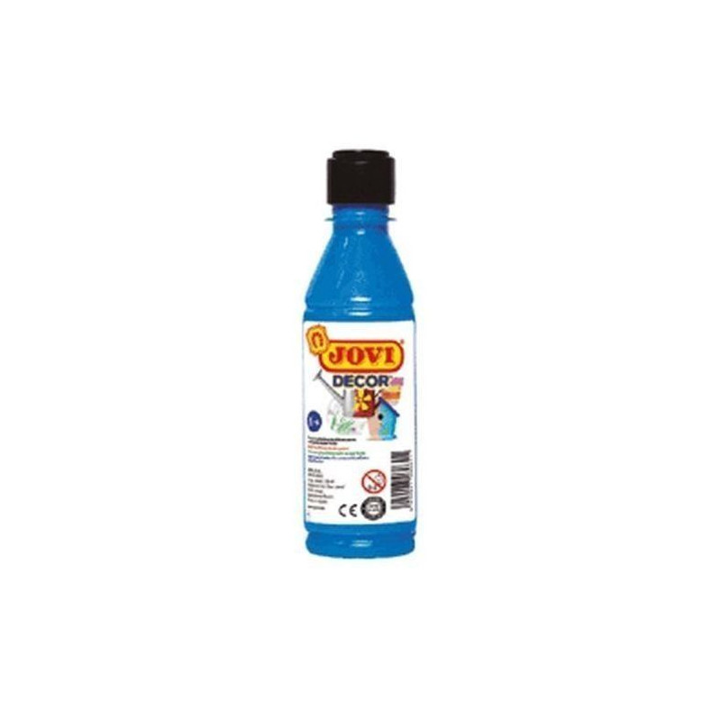 PINTURA ACRILICA JOVI DECOR 250 ml AZUL CYAN