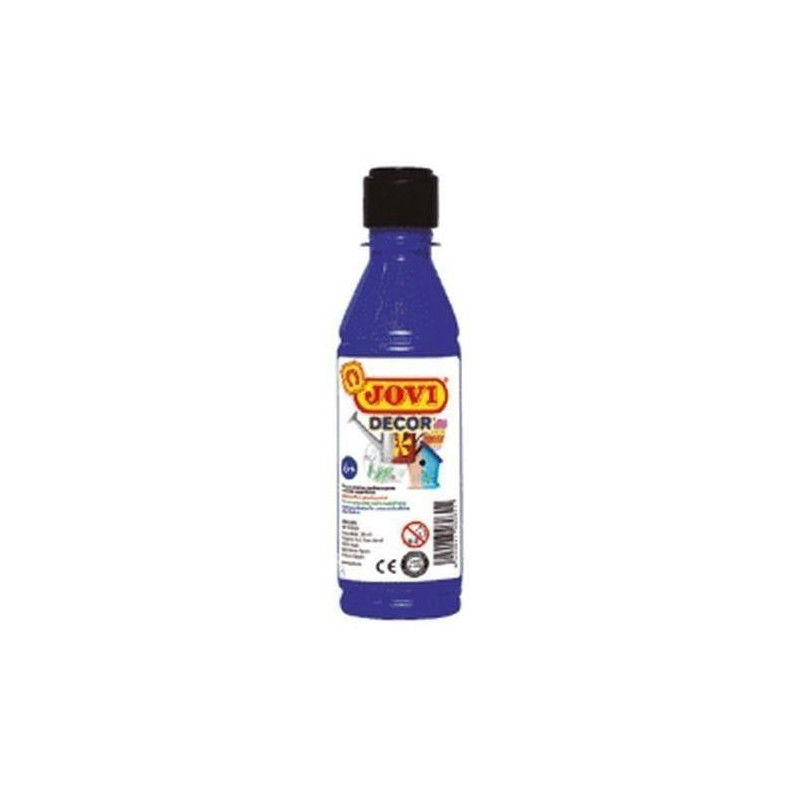 PINTURA ACRILICA JOVI DECOR 250 ml AZUL OSCURO