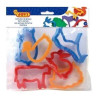 SET 6 MOLDES PARA PLASTILINA ANIMALES GRANJA