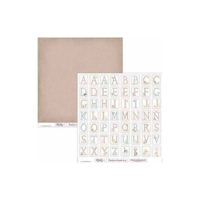 DAYKA PAPEL 30,5x30,5 cm LETRAS 