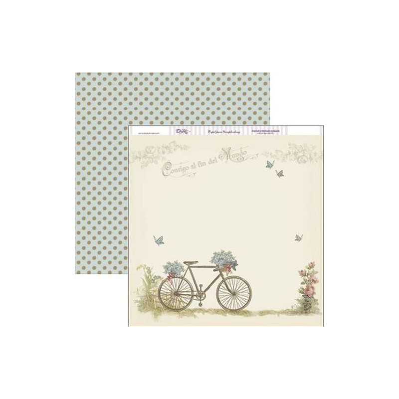 DAYKA PAPEL 30,5x30,5 cm VINTAGE BICICLETA