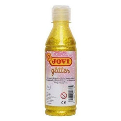 TEMPERA GLITTER JOVI 250 ml AMARILLO