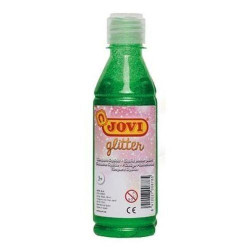 TEMPERA GLITTER JOVI 250 ml VERDE