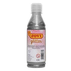 TEMPERA GLITTER JOVI 250 ml PLATA