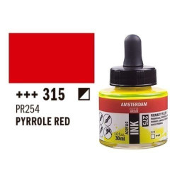 Tinta acrilica AMSTERDAM 30 ml (315) Rojo Pyrrole