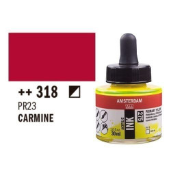 Tinta acrilica AMSTERDAM 30 ml (318) Rojo Carmín